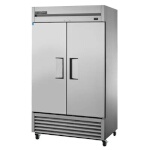 True TS-43-HC - Refrigerator, two-section, (2) solid doors, stainless steel front/sides